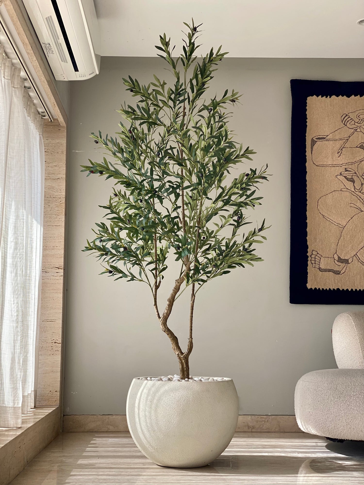 Artificial Olive Serene Plant - 7 Feet