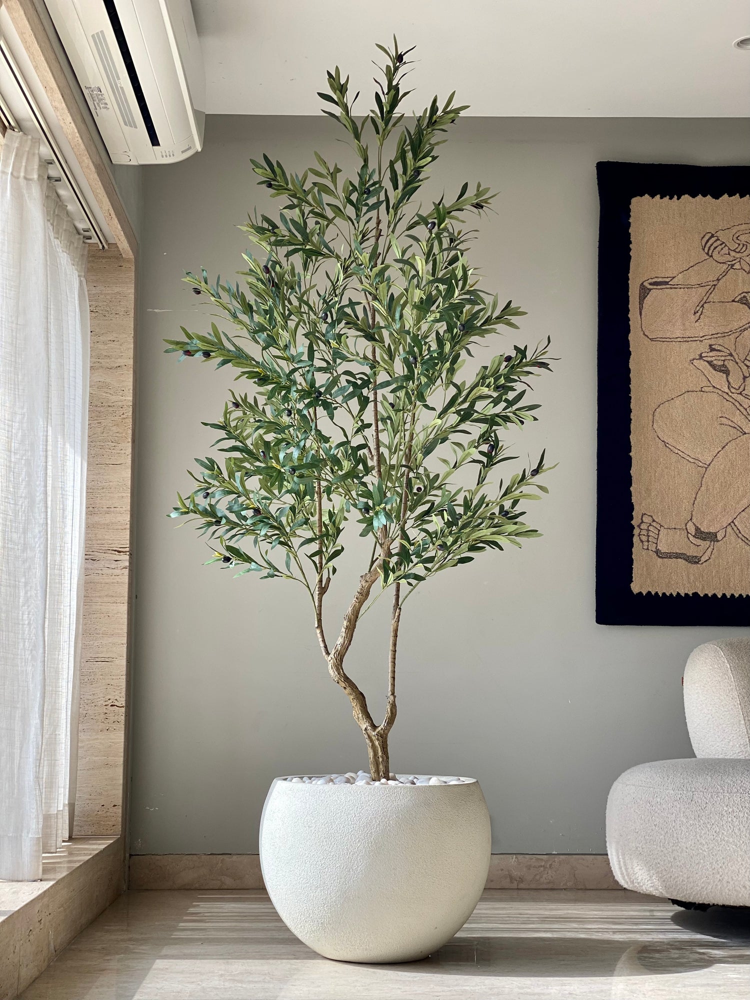 Artificial Olive Serene Plant - 7 Feet