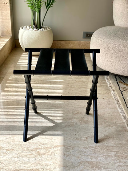 Naples Black Foldable Luggage Rack