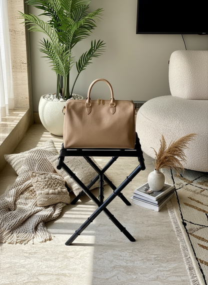 Naples Black Foldable Luggage Rack