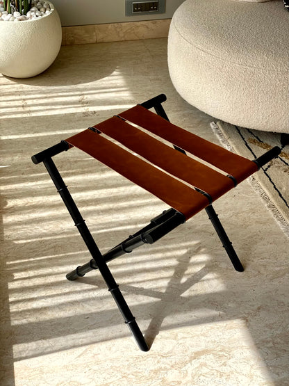 Naples Tan Foldable Luggage Rack