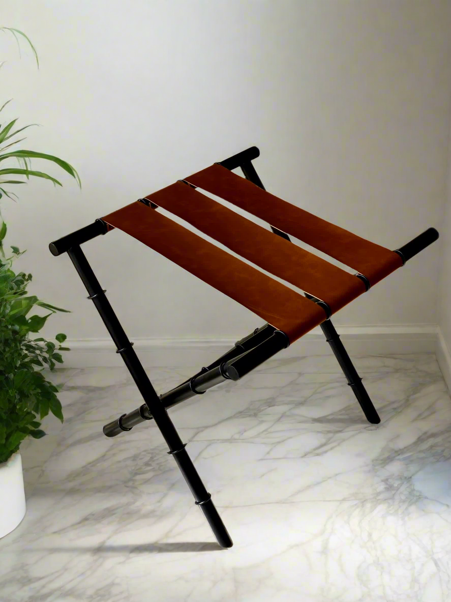 Naples Tan Foldable Luggage Rack