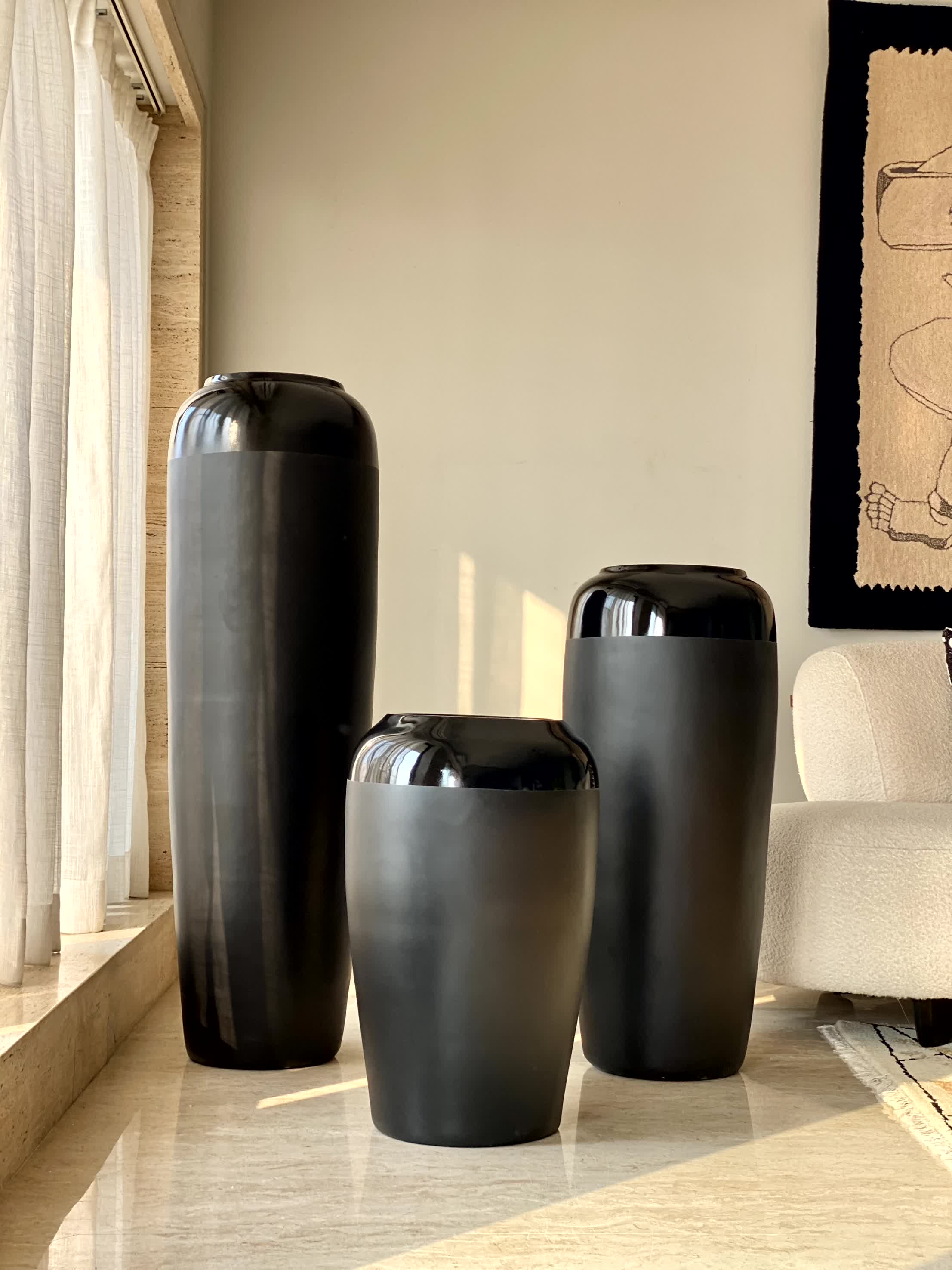 Luxe Prado Planters - Black