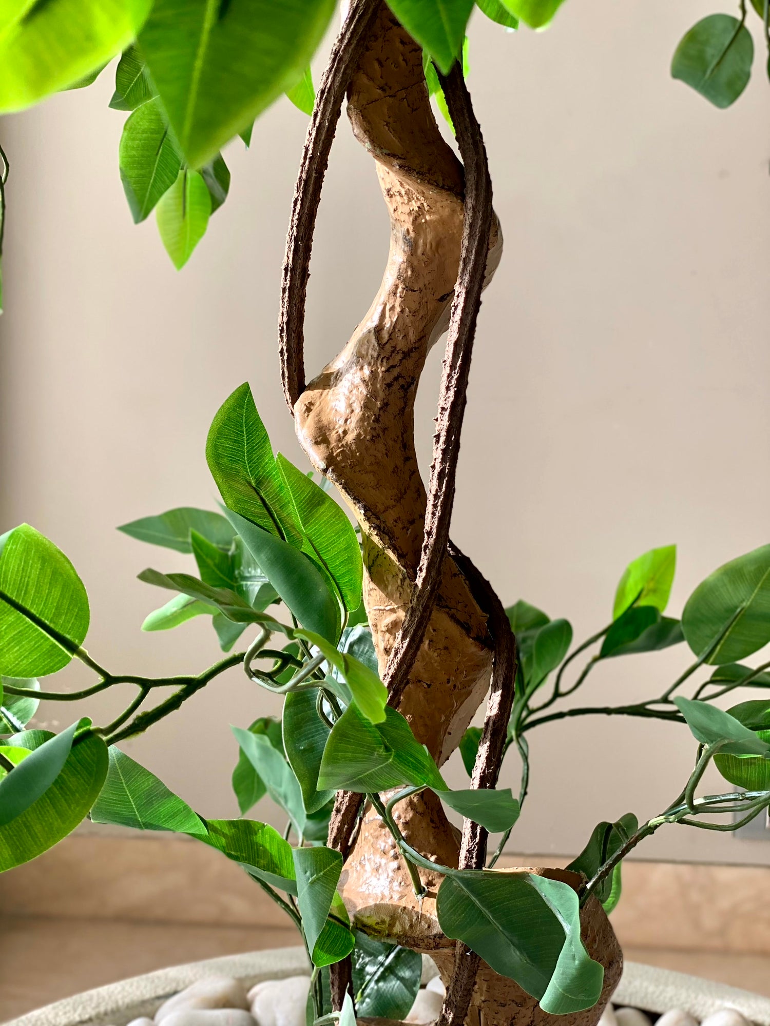 Artificial Cascading Ficus Topiary Plant - 6 Feet