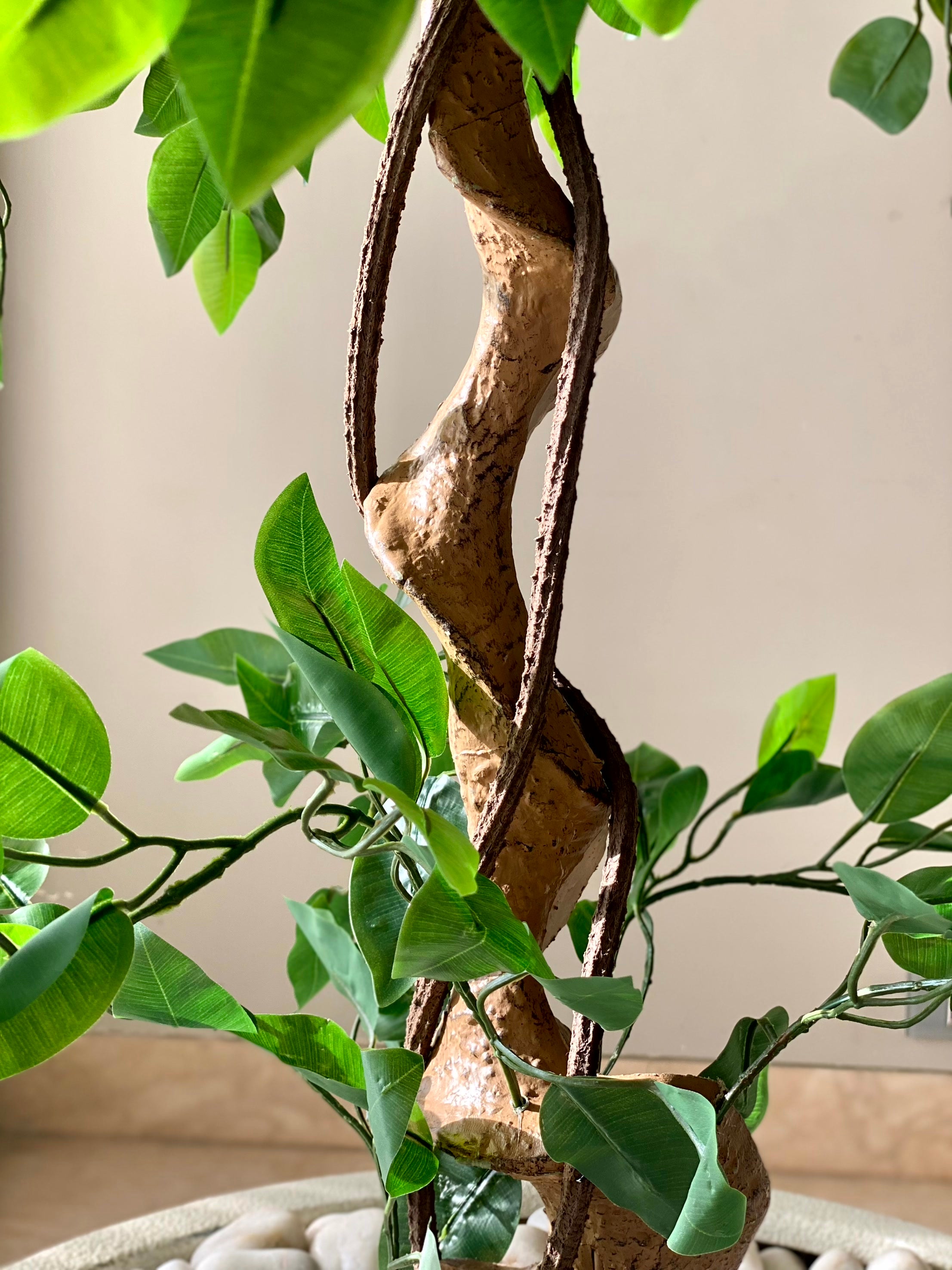 Artificial Cascading Ficus Topiary Plant - 6 Feet