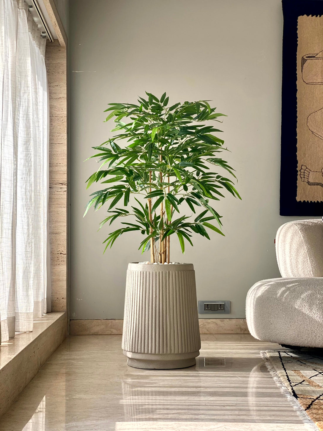 Artificial Statement Bamboo Plant - 4 Feet