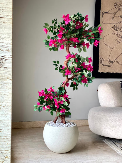 Artificial Twisted Bougainvillea Tree - 5 Feet