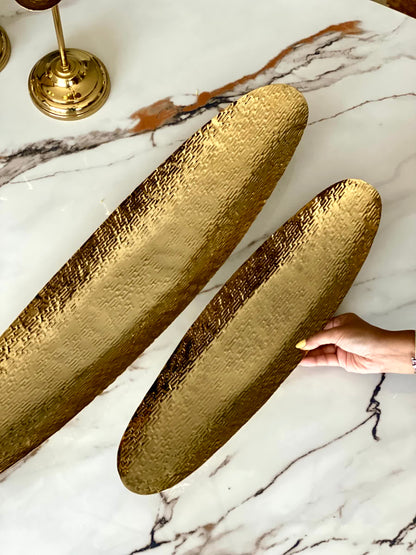 Zari Gold Trays - Set of 2