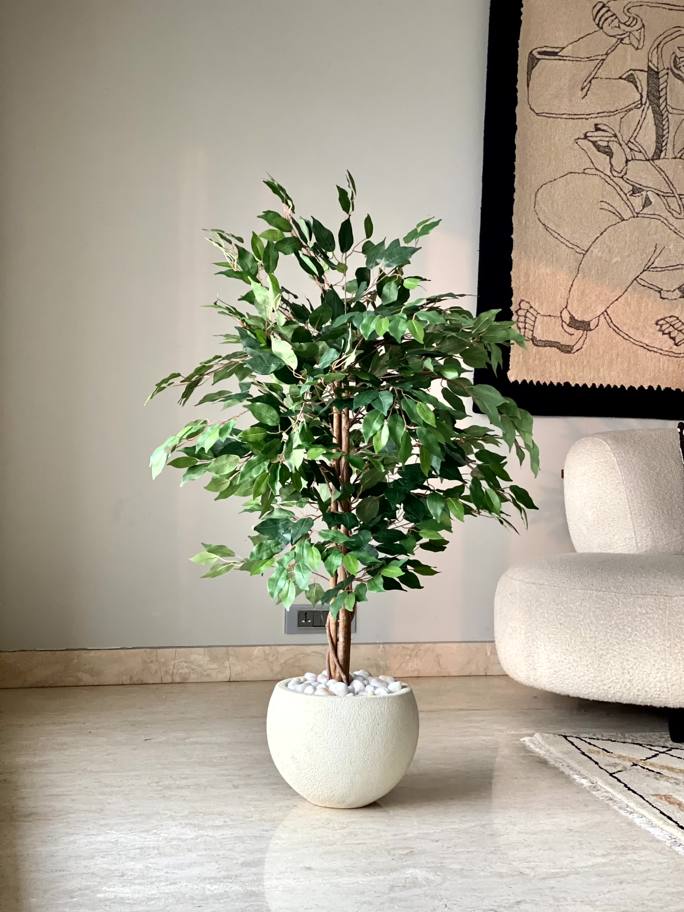 Artificial Weeping Ficus Plant - 4 Feet