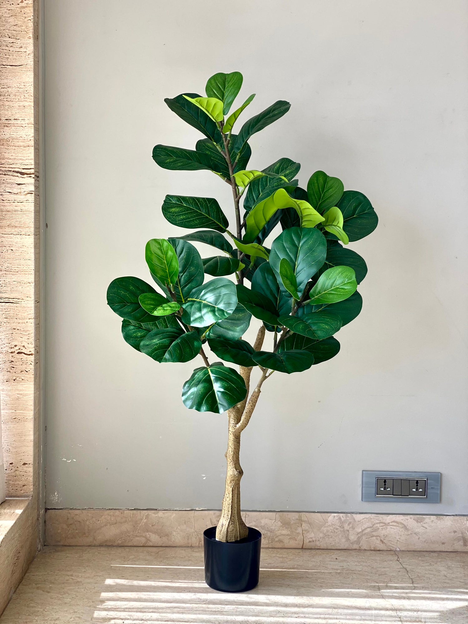 Artificial Natura Fiddle Leaf Plant - 4.3 Feet