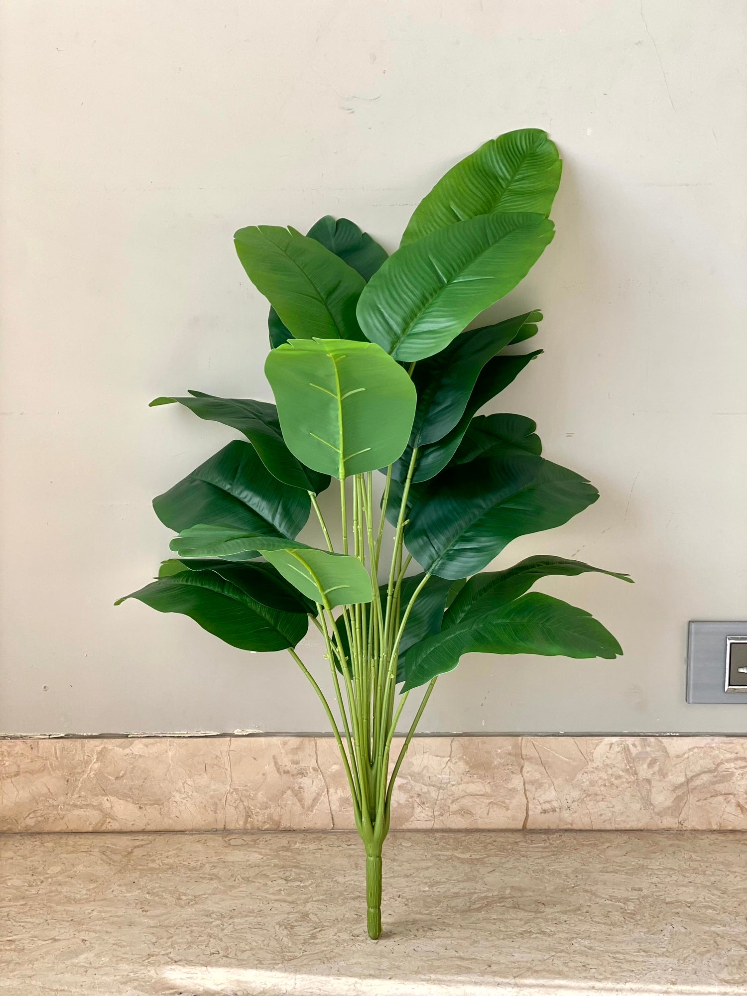 Artificial Broad Leaf Banana Plant - 2.6 Feet