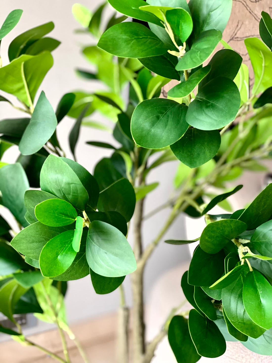 Artificial Lush Peperomia Plant  - 6 Feet