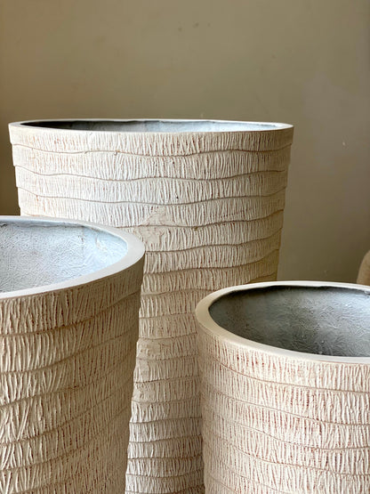Edena Planters - White