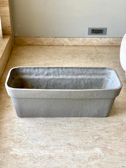 Viona Rectangle Planters - Light Grey