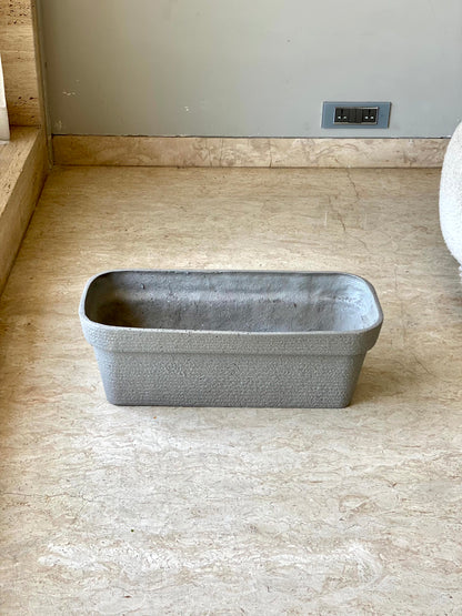 Viona Rectangle Planters - Light Grey
