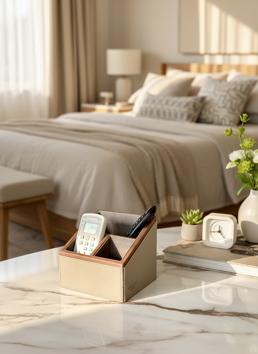 Naples Taupe Remote Holder - 3 Slot