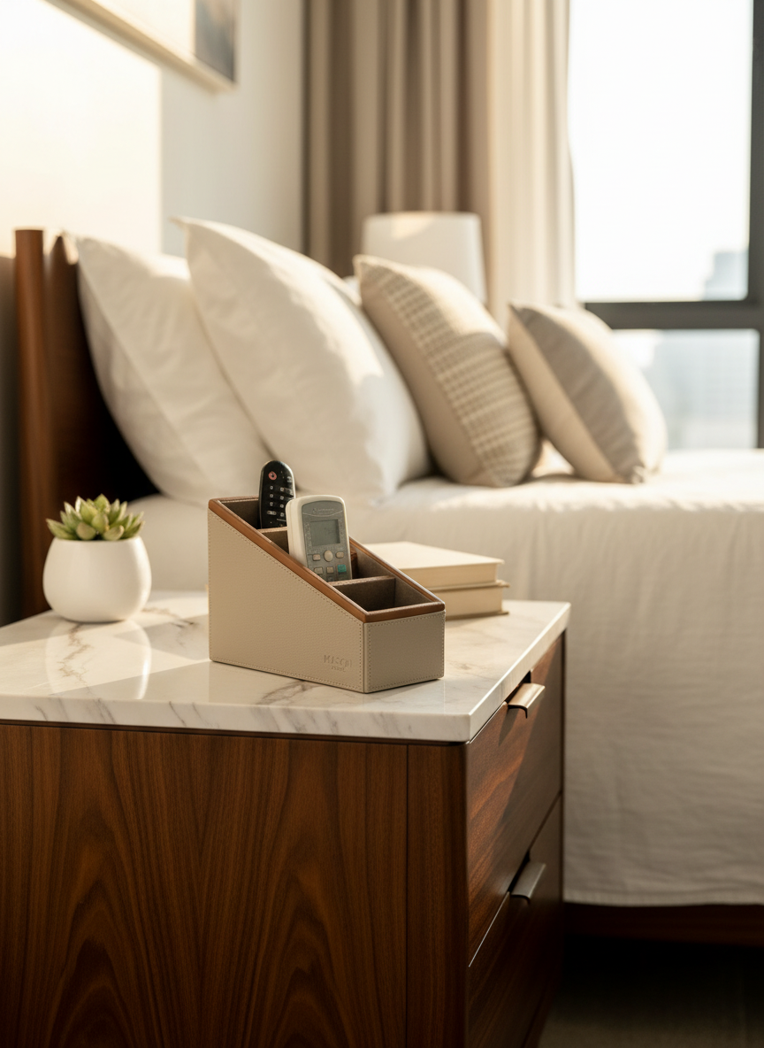 Naples Taupe Remote Holder - 4 Slot