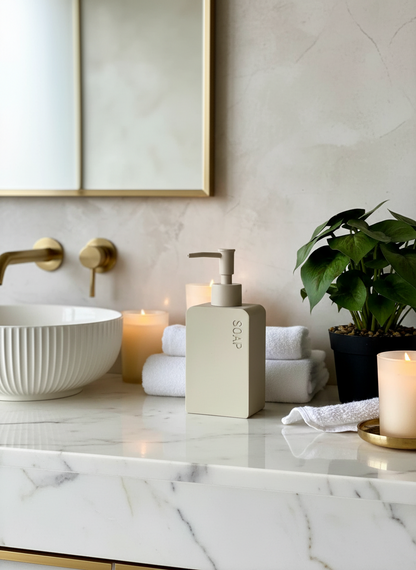 Nove Bathroom Dispenser - Beige