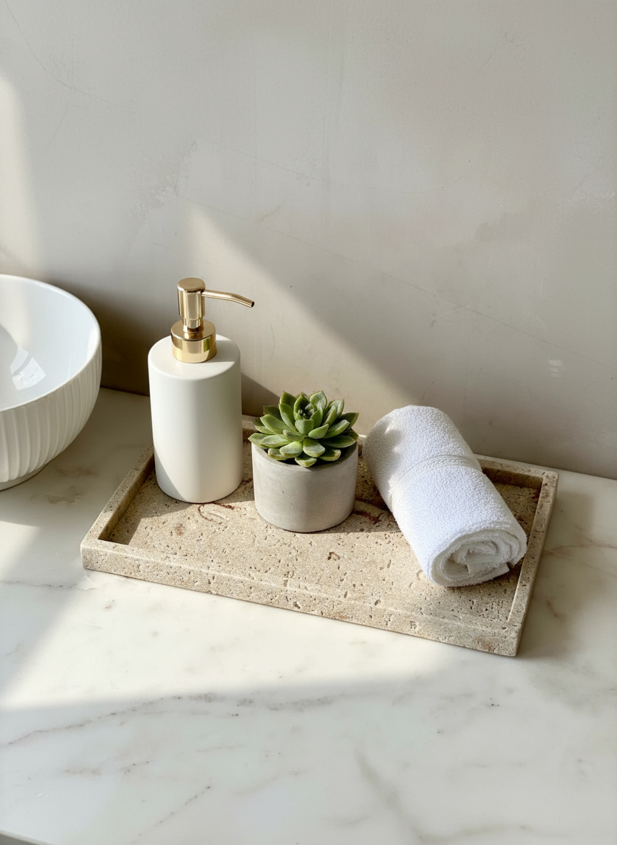Carrara Napkin Tray - Beige