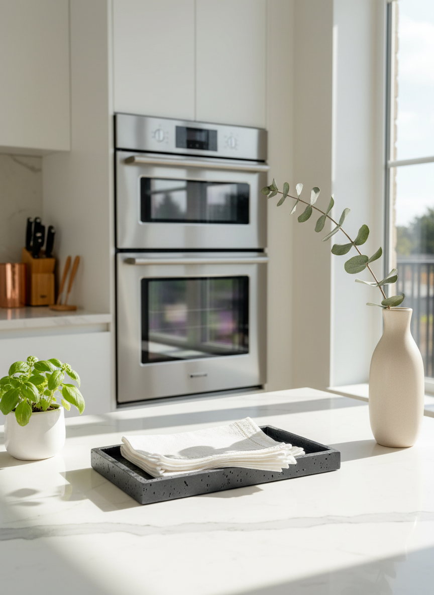 Carrara Napkin Tray - Black