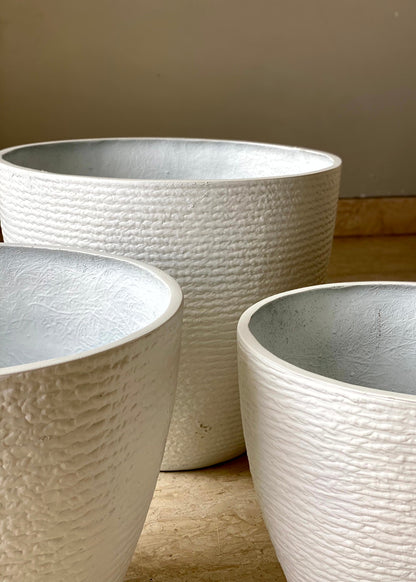 Taper Planters - White