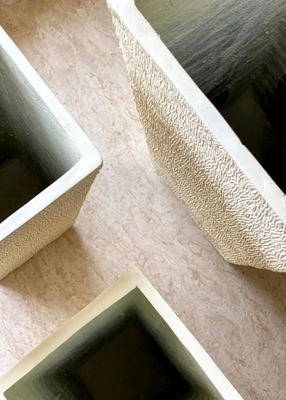 Carved Planters - Ivory