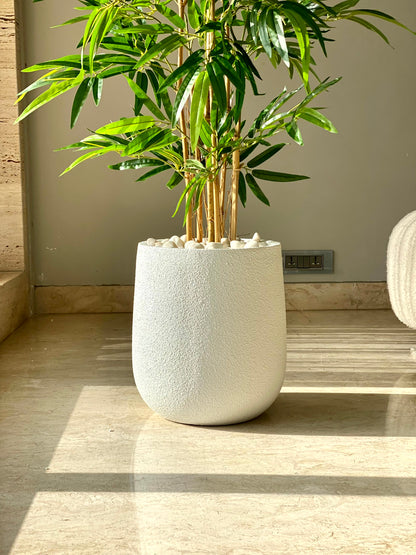 Noa Round Planters - White