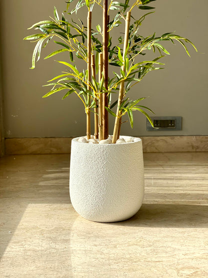 Noa Round Planters - White