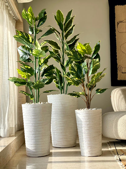 Edena Planters - White