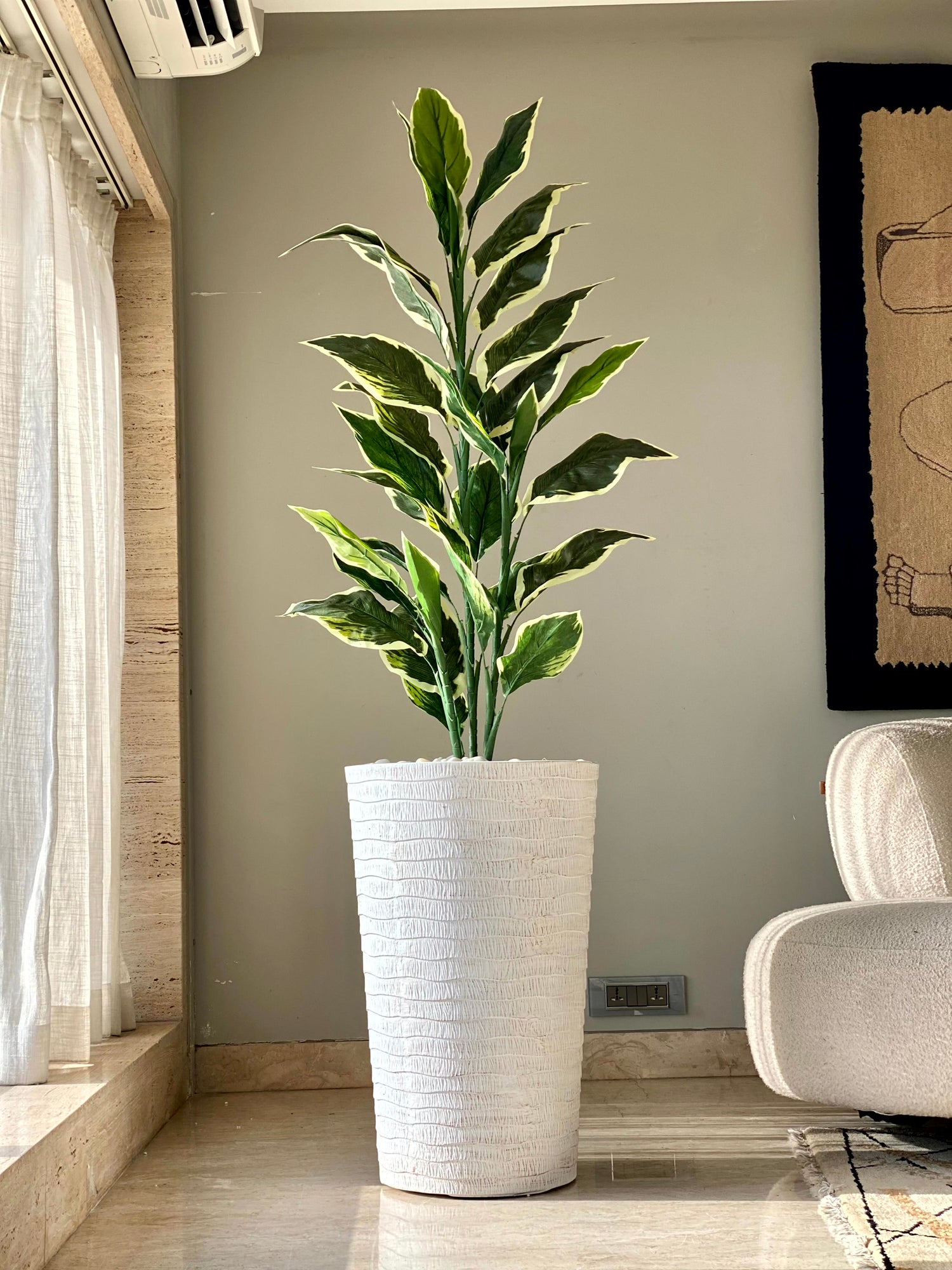 Edena Planters - White