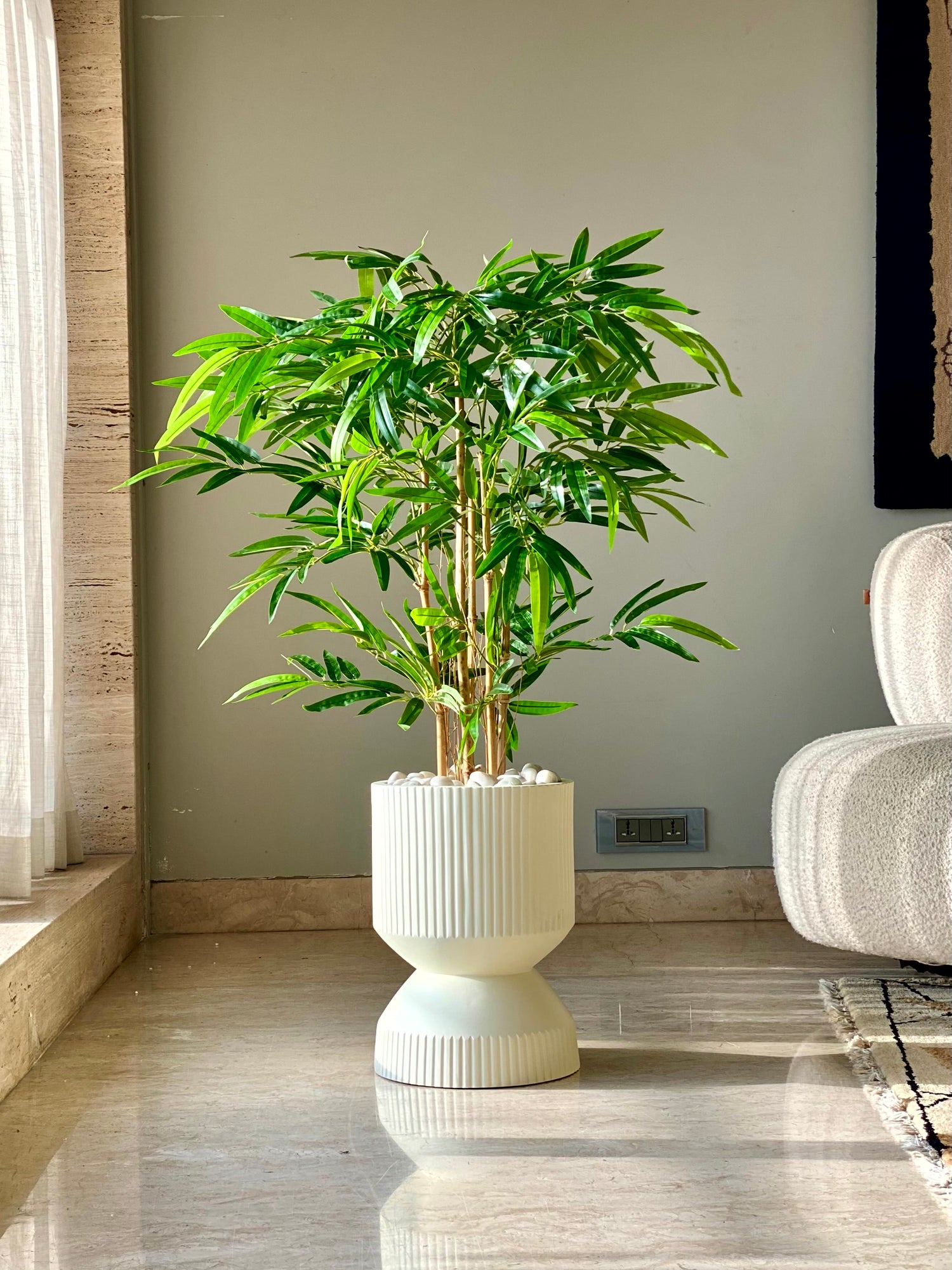 Willow Reversible Planters - Ivory