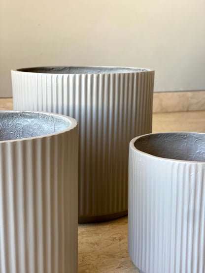 Linear Planters -  Light Grey
