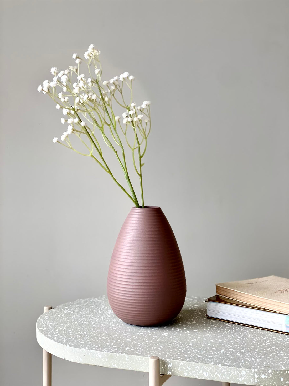 Amphora Oval Vase Small - Rusty Pink