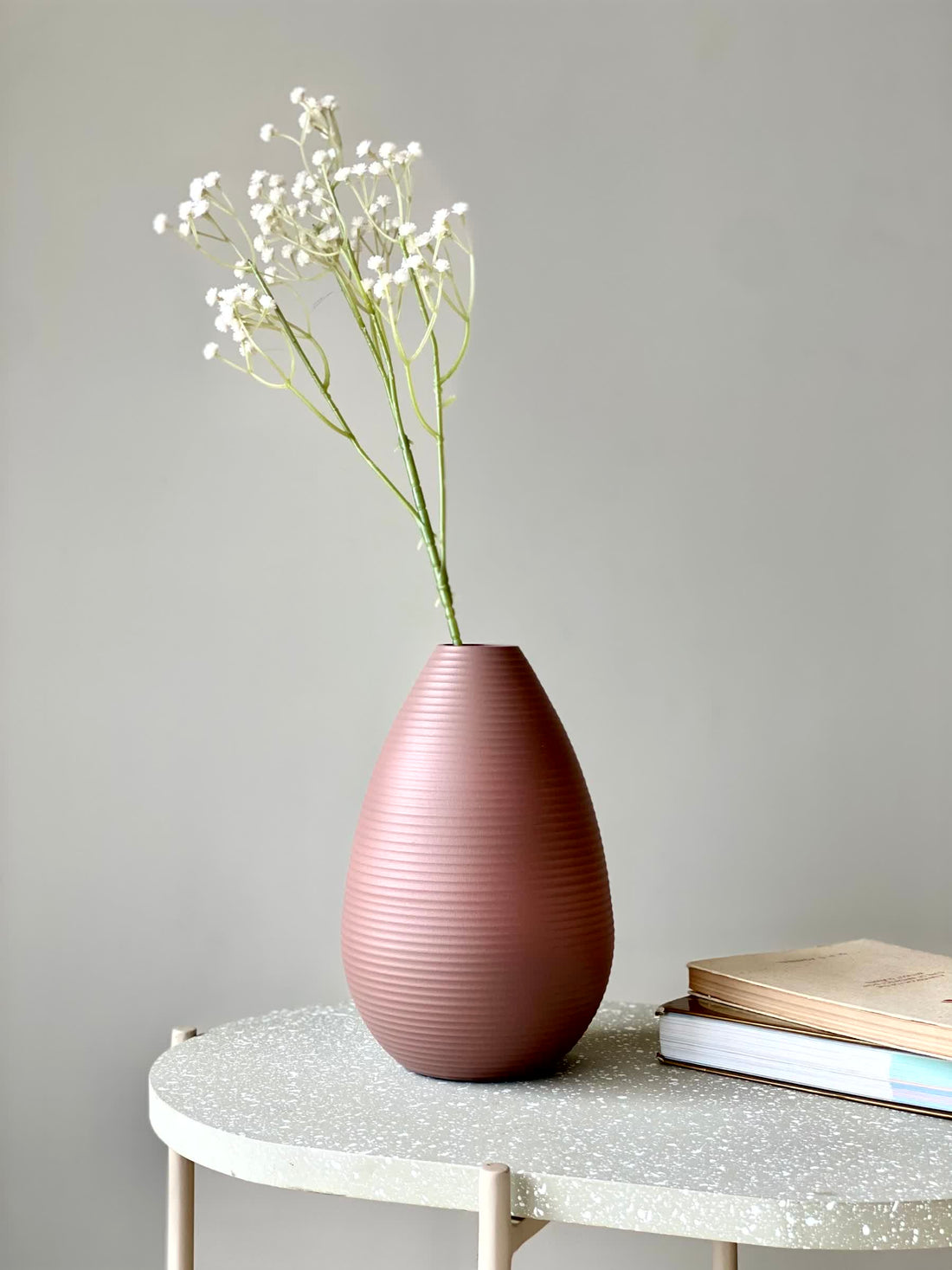Amphora Oval Vase Medium - Rusty Pink