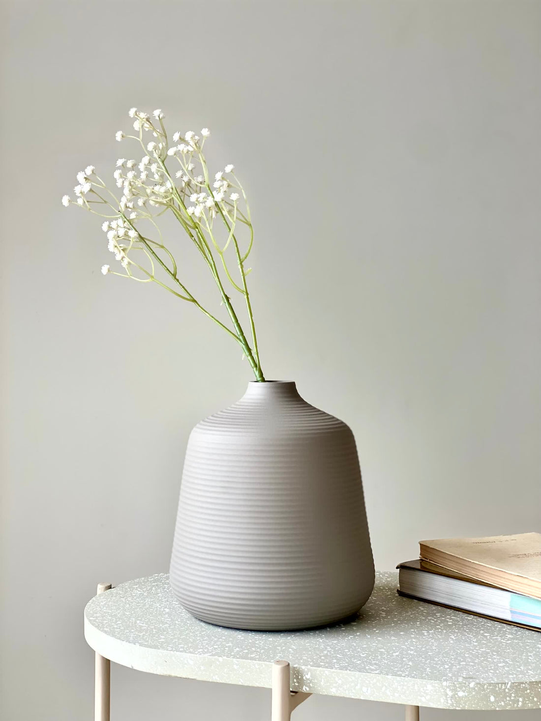 Amphora Coiled Vase Small - Light Grey