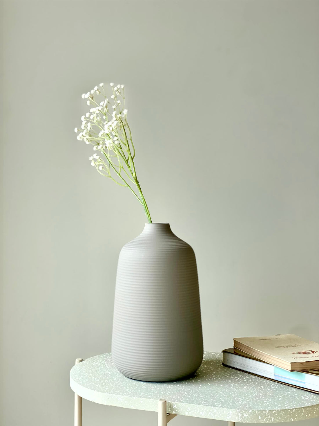 Amphora Coiled Vase Medium - Light Grey