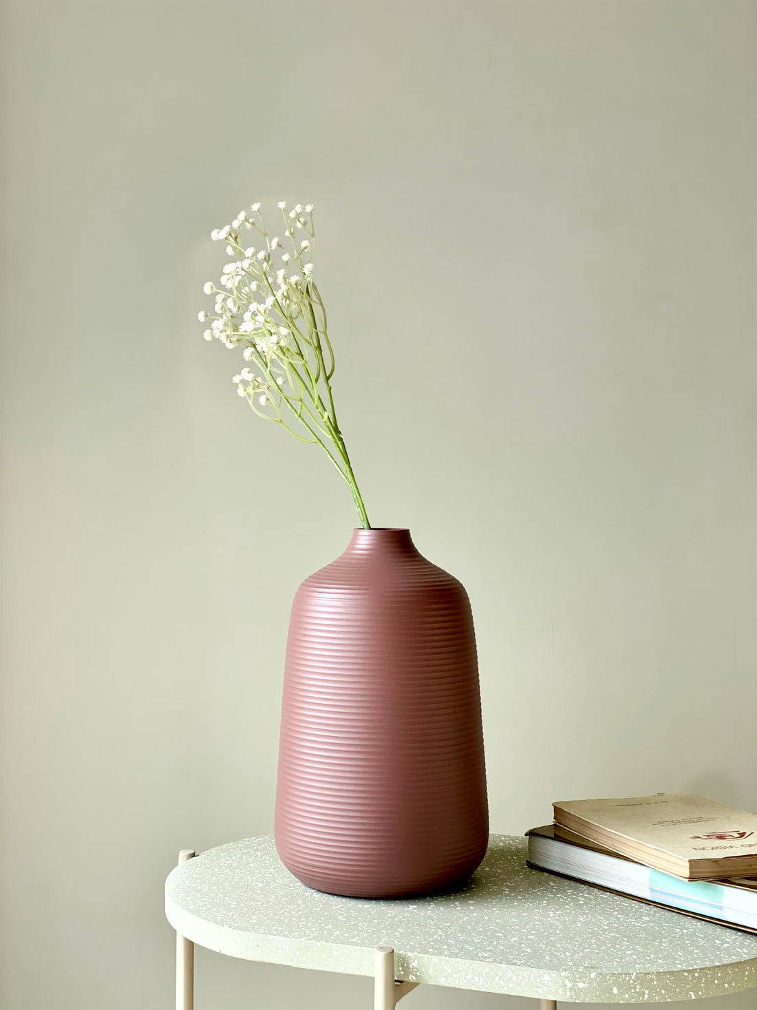 Amphora Coiled Vase Medium - Rusty Pink