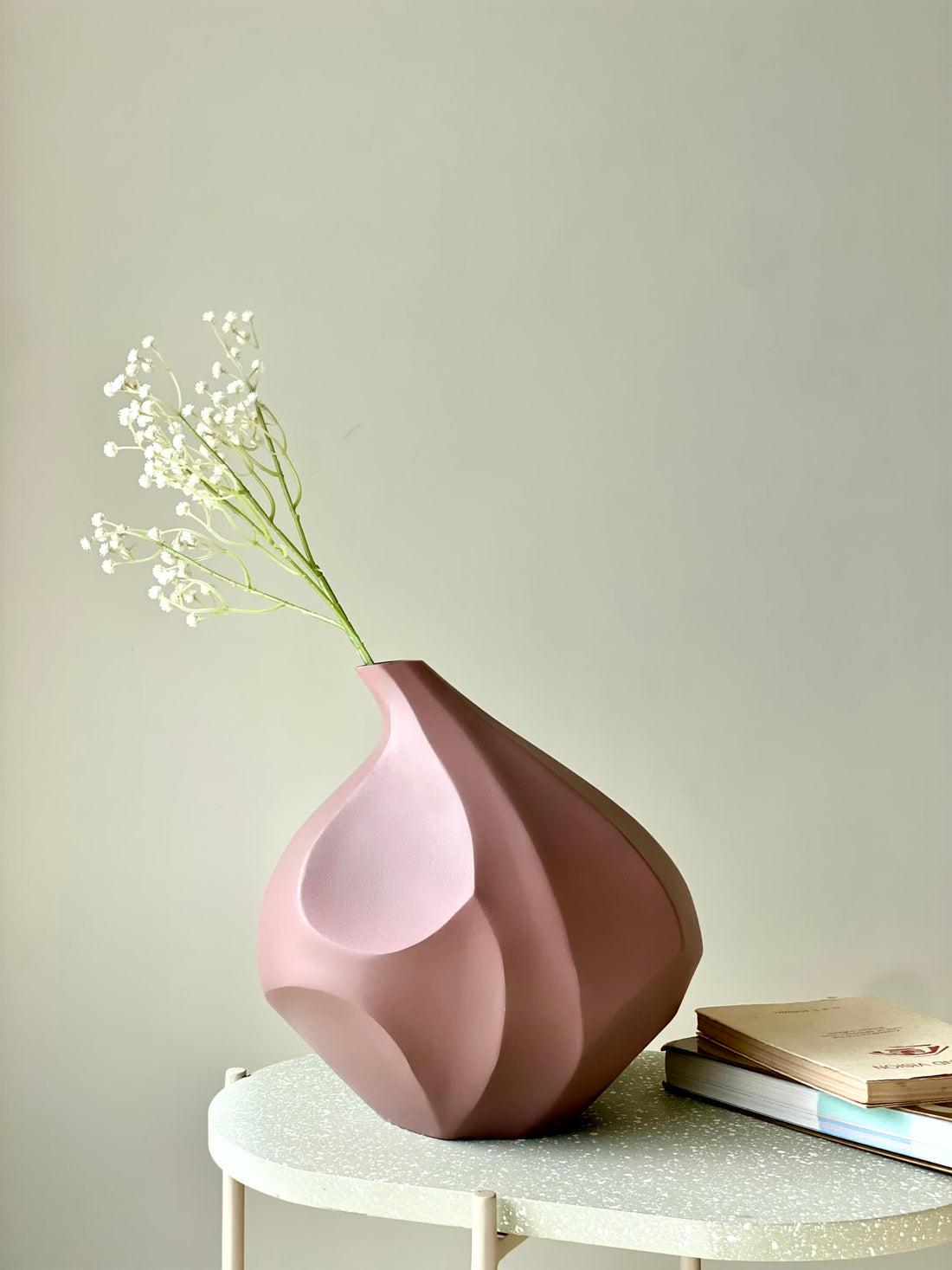 Amphora Abstract Vase Medium - Rusty Pink
