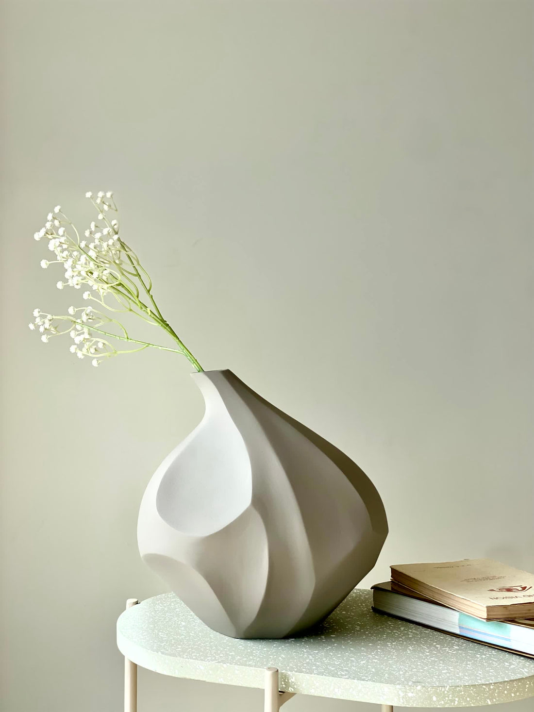 Amphora Abstract Vase Medium - Light Grey