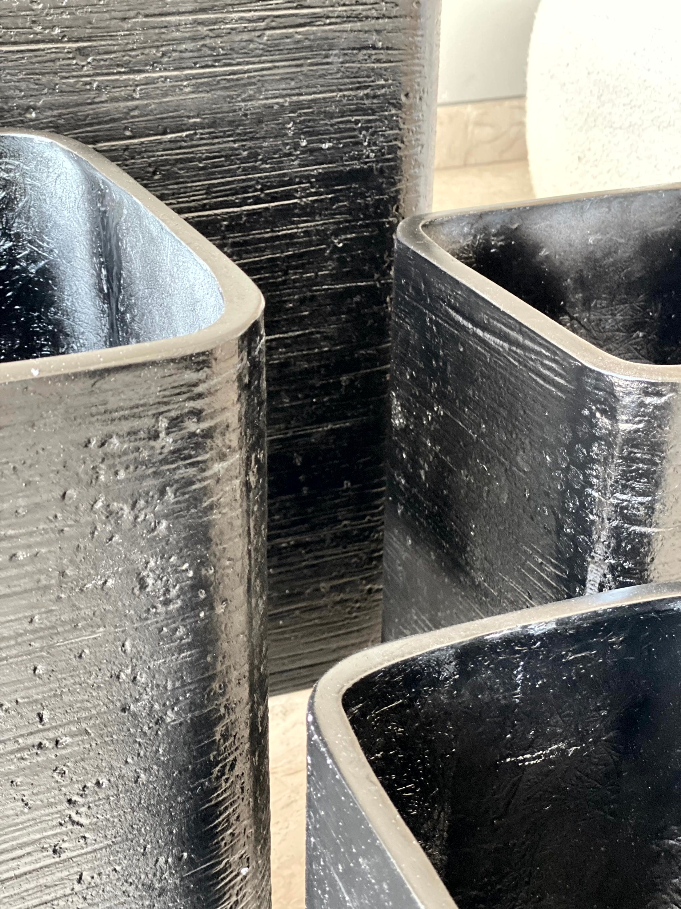 Hudson Square Planters - Black