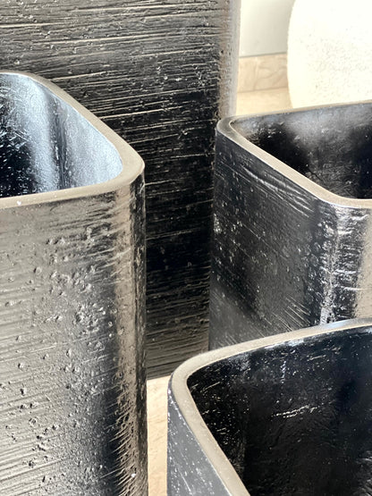 Hudson Square Planters - Black