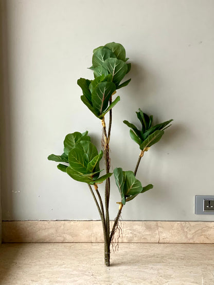 Artificial Fiddle Fig Plant - 3 Feet