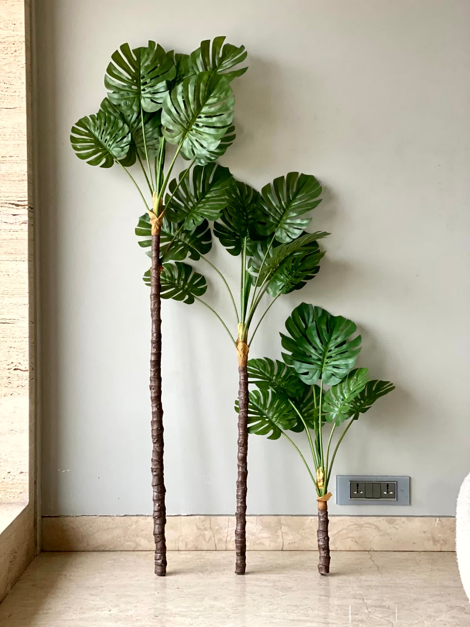 Artificial Dual Monstera Plant - 5 Feet