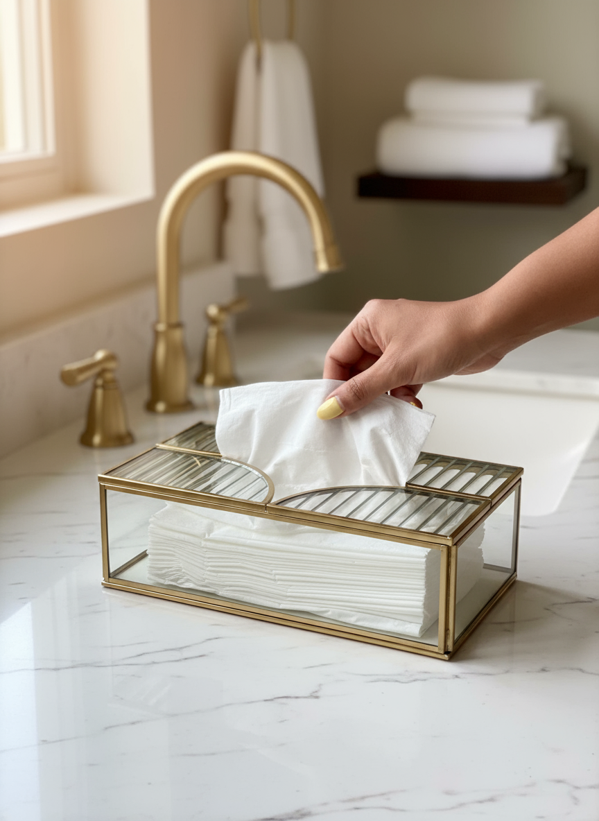 Milan Tissue Box | Mason Home
