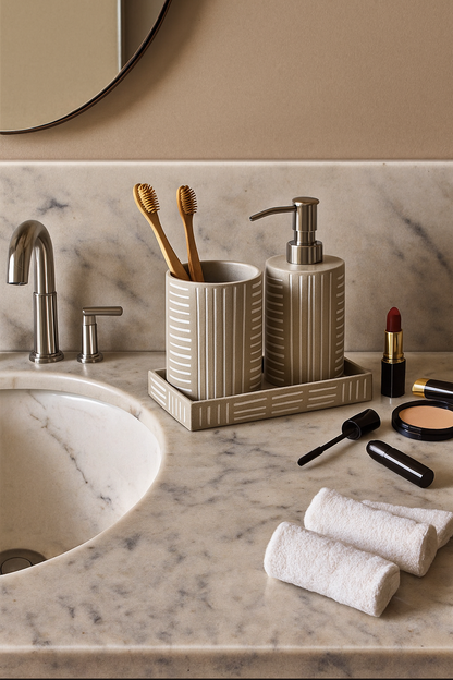 Edora Bathroom Set - Beige