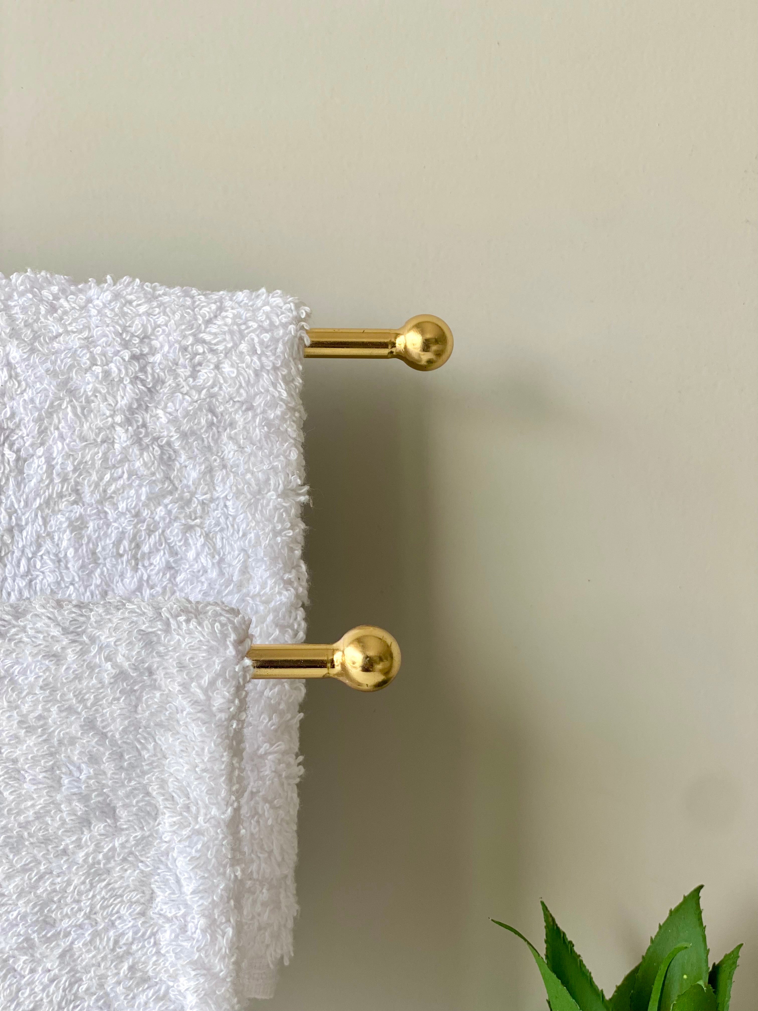 Melrose Hand Towel Stand - Black &amp; Gold