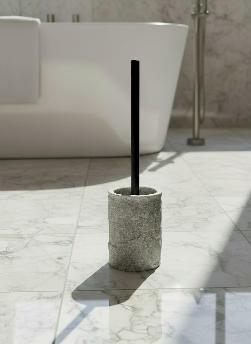 Fossil Toilet Brush - Light Grey
