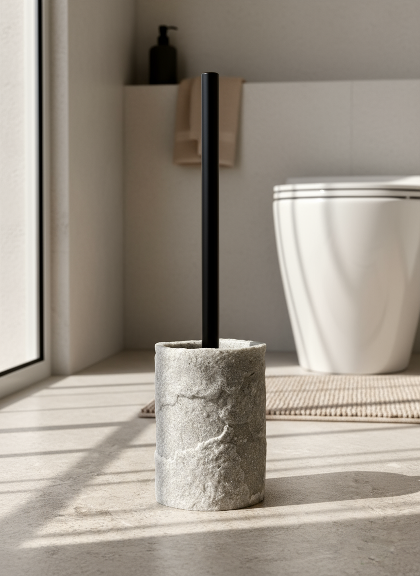 Fossil Toilet Brush - Light Grey