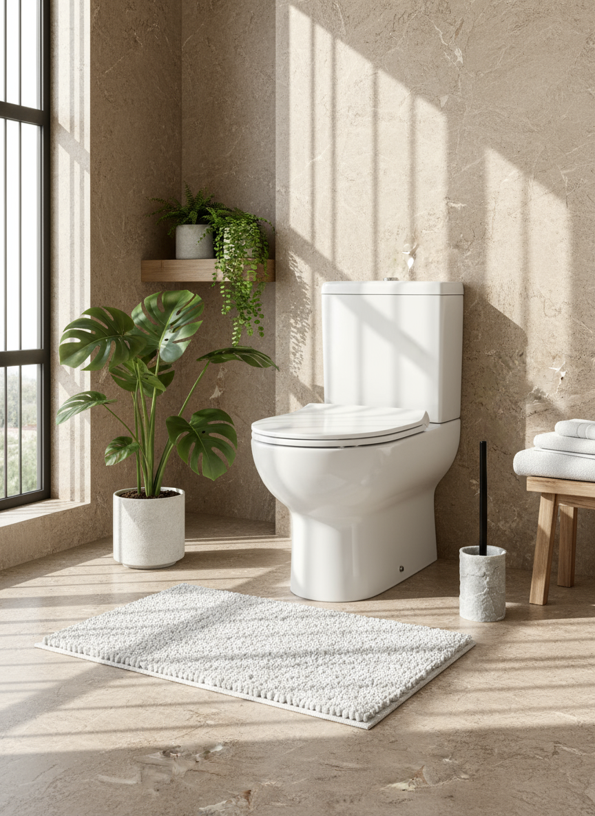 Fossil Toilet Brush - Light Grey