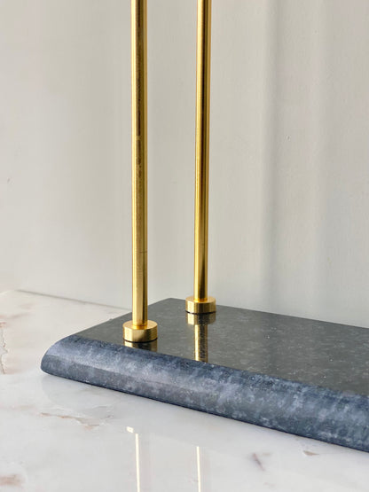 Melrose Hand Towel Stand - Black &amp; Gold